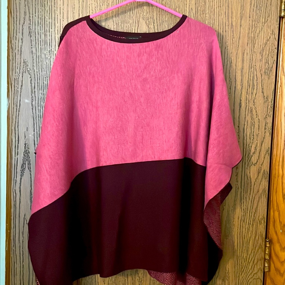 Gently used pull over poncho sweater from Ann Taylor.